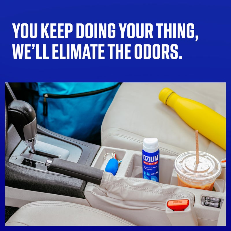 Ozium 0.8 oz. Air Sanitizer & Odor Eliminator for Homes, Cars, Offices and More, Vanilla Scent, Pack of 6 - Image 2